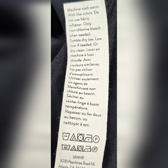 Spanx Black Skort With Zippered Pocket/ Fast Drying Light Breathable Fabric. Lg - Picture 10 of 10